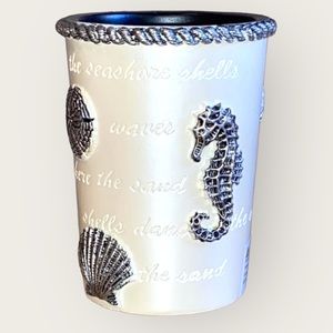 India Ink • Beach Cottage Tumbler • Nautical • Natural and Slate Coloring